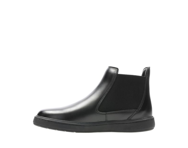 Clarks Street Edge Chelsea Boots Black Girls - India C1P6690-O9