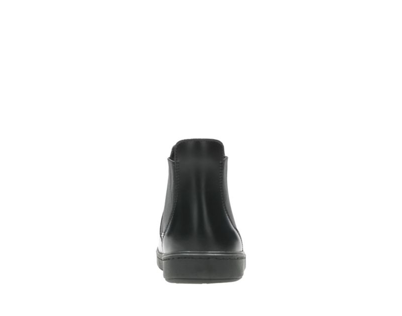 Clarks Street Edge Chelsea Boots Black Girls - India C1P6690-O9