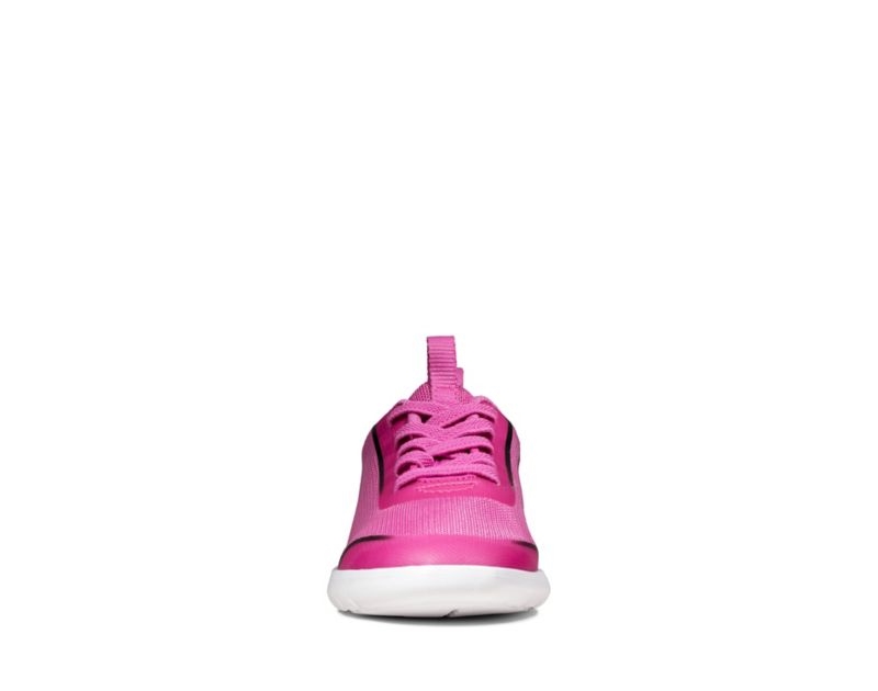 Clarks Suburb Spark Football Shoes Trainers Pink Girls - India W5X1034-U7