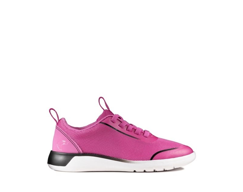 Clarks Suburb Spark Football Shoes Trainers Pink Girls - India W5X1034-U7