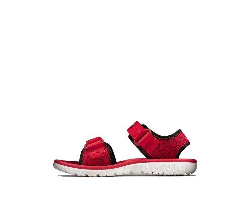 Clarks Surfing Glove Sandals Red Girls - India T7M3264-F9