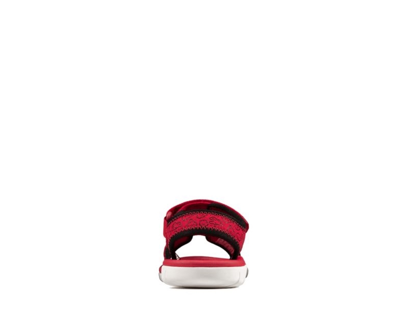 Clarks Surfing Glove Sandals Red Girls - India T7M3264-F9