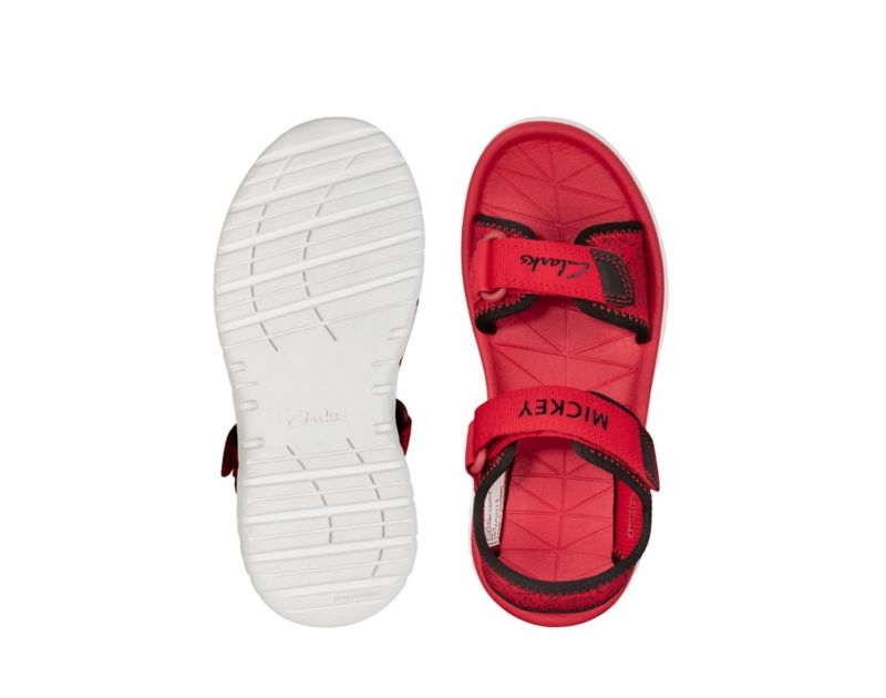 Clarks Surfing Glove Sandals Red Girls - India T7M3264-F9