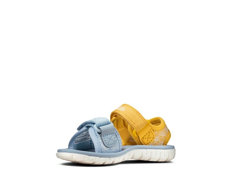 Clarks Surfing Sea Sandals Yellow Girls - India D9Q3770-H8