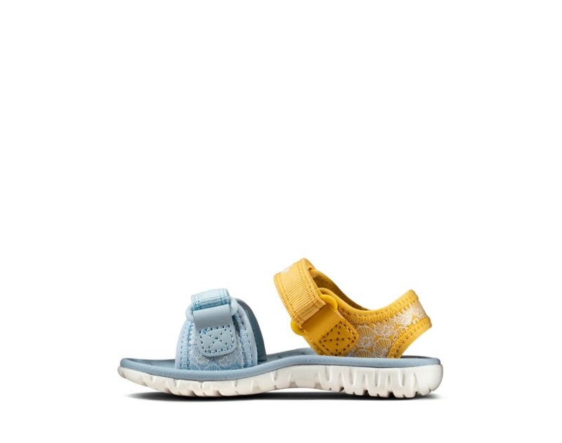 Clarks Surfing Sea Sandals Yellow Girls - India D9Q3770-H8