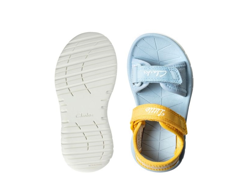 Clarks Surfing Sea Sandals Yellow Girls - India D9Q3770-H8
