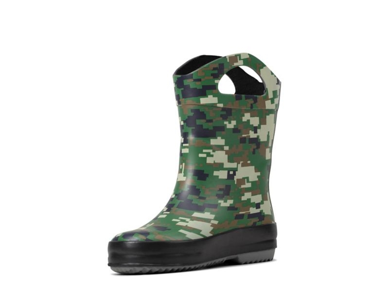 Clarks Tarri Star Wellies Olive Camo Girls - India G4G0420-E8
