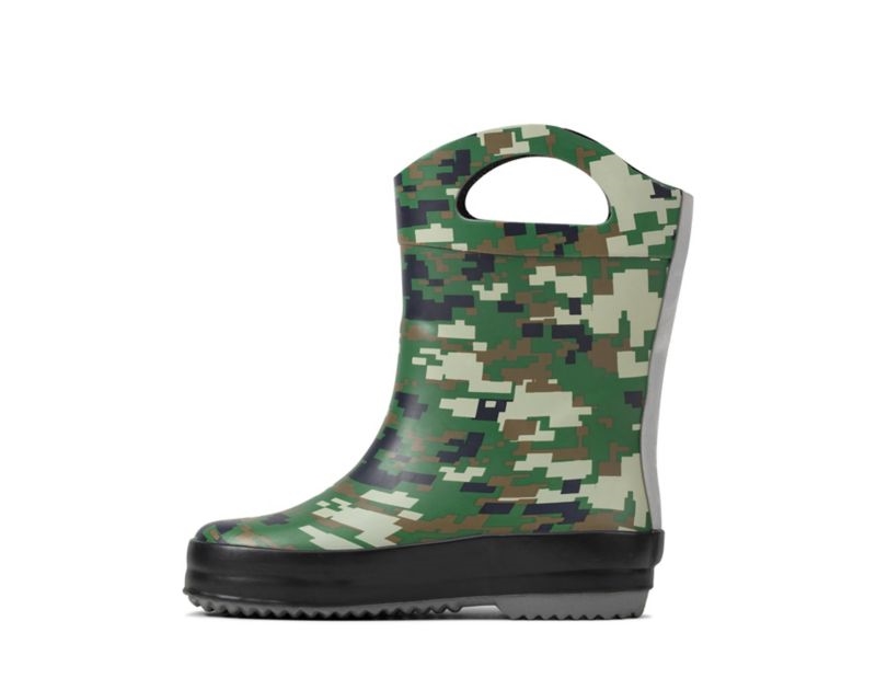 Clarks Tarri Star Wellies Olive Camo Girls - India G4G0420-E8
