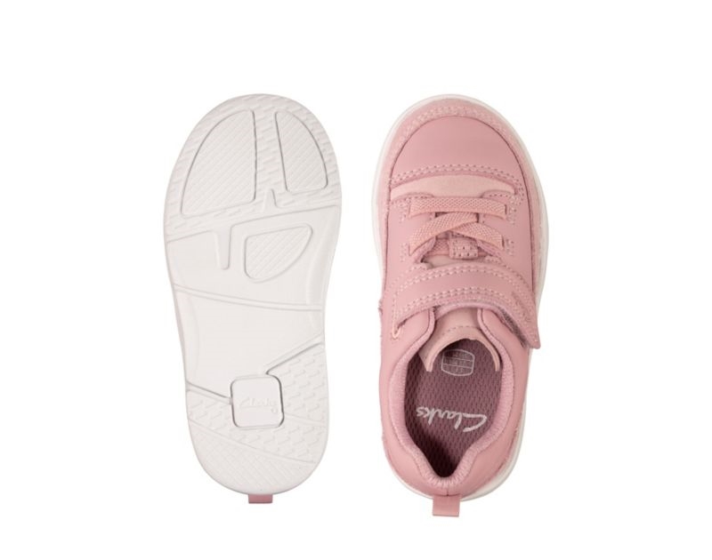 Clarks Tri Craft Trainers Toddler Shoes Pink Girls - India D0Q4601-T4