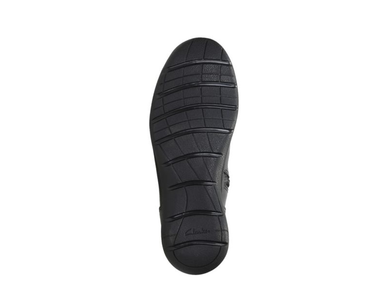 Clarks Venture Moon Knee High Boots School Shoes Black Girls - India E7F5074-D5