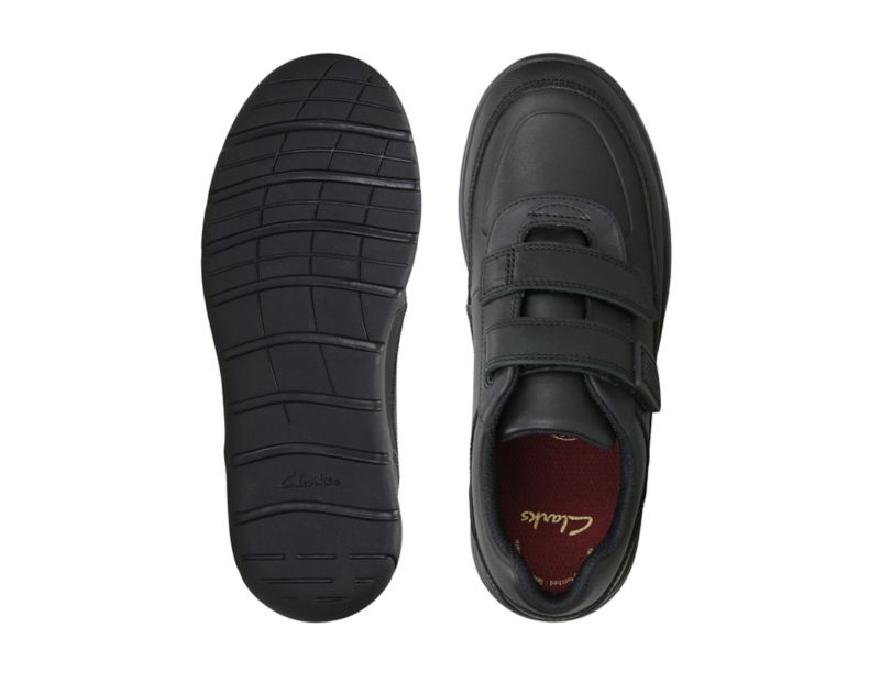 Clarks Venture Walk School Shoes Black Girls - India C3K2204-X3