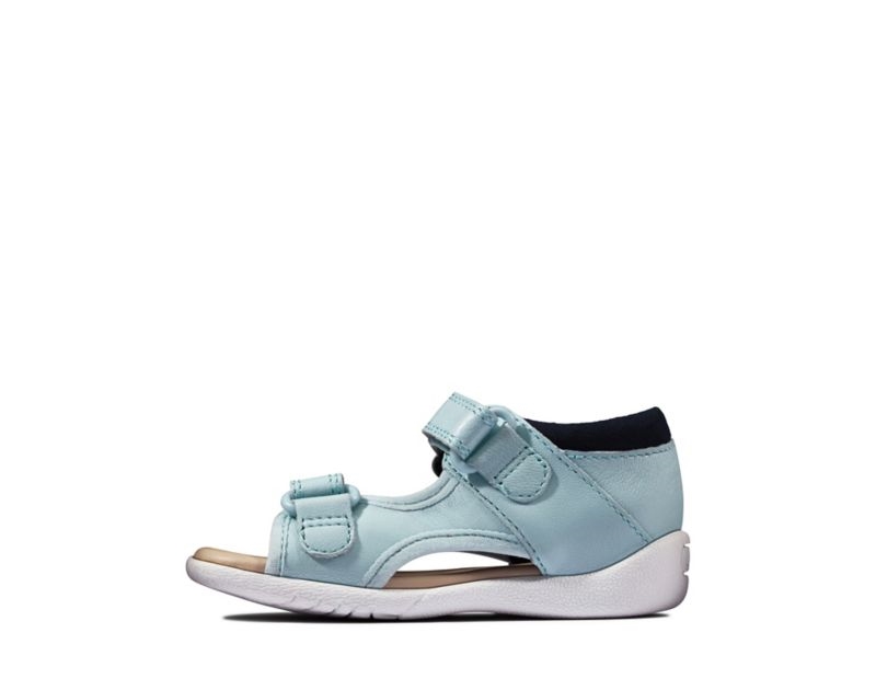 Clarks Zora Beau Sandals Light Blue Girls - India I8I9277-E9