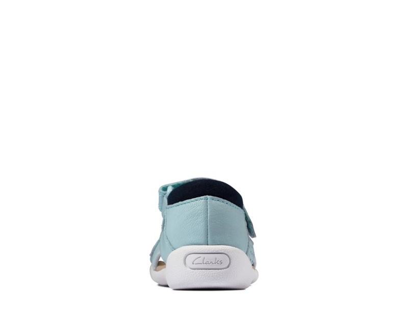 Clarks Zora Beau Sandals Light Blue Girls - India I8I9277-E9