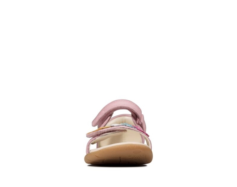 Clarks Zora Finch Sandals Pink Girls - India C3U2809-H9