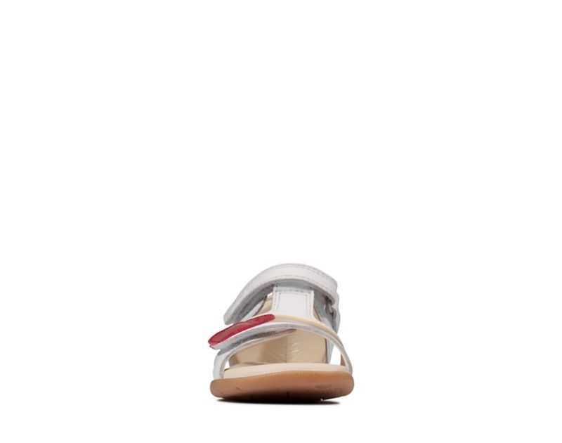 Clarks Zora Rain Sandals White Girls - India R9A9691-J5