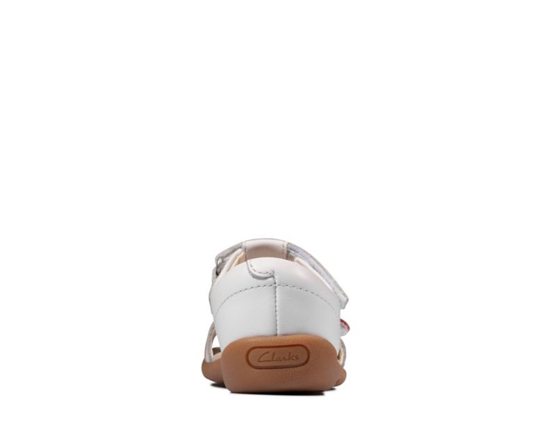 Clarks Zora Rain Sandals White Girls - India R9A9691-J5