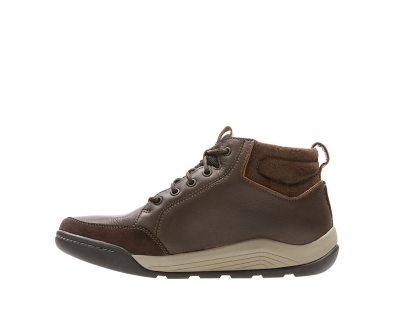 Clarks Ashcombe Mid Gore-tex Boots Outdoor Boots Dark Brown Men - India P0C7788-D4
