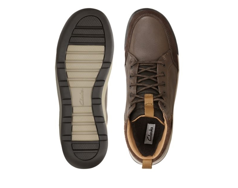 Clarks Ashcombe Mid Gore-tex Boots Outdoor Boots Dark Brown Men - India P0C7788-D4