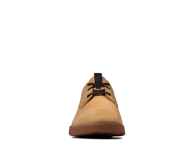 Clarks Banwell Lace Trainers Light Brown Men - India Y8F8884-Y2