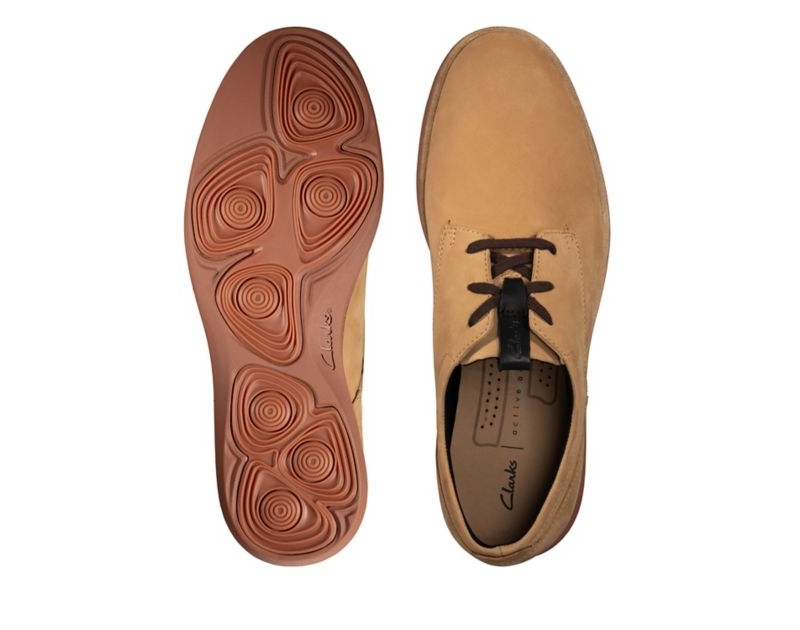 Clarks Banwell Lace Trainers Light Brown Men - India Y8F8884-Y2