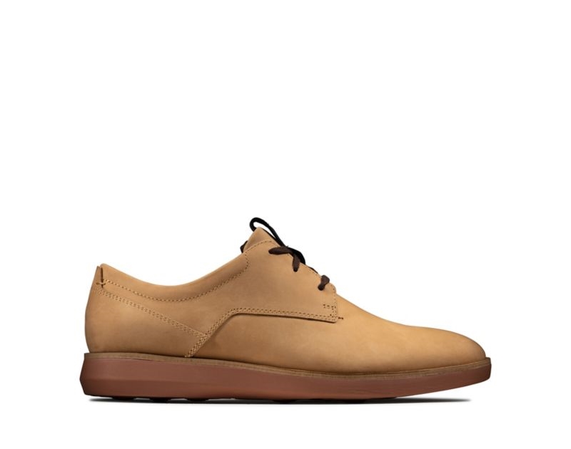 Clarks Banwell Lace Trainers Light Brown Men - India Y8F8884-Y2