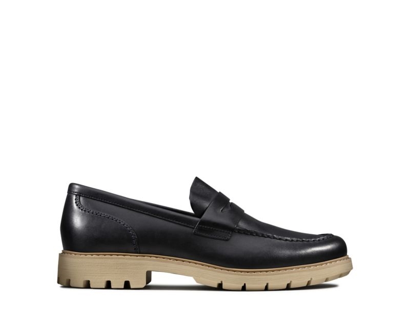 Clarks Batcombe Edge Loafers Navy Men - India J4G9234-A8