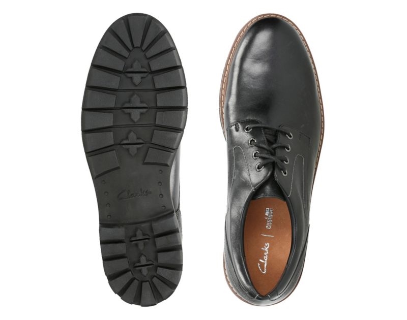 Clarks Batcombe Hall Lace-up Shoes Black Shoes Black Men - India X6W7813-E7