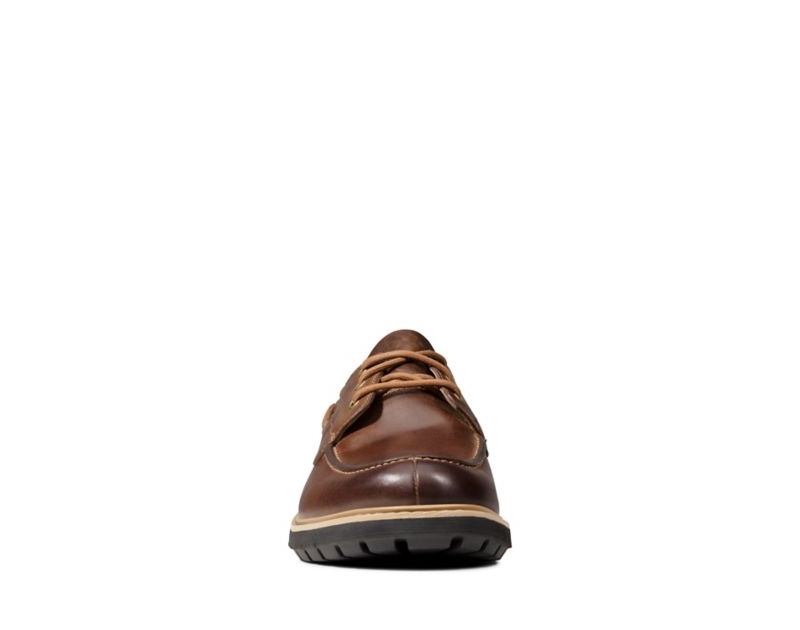 Clarks Batcombe Sail Loafers Dark Brown Men - India K9D2463-Y1