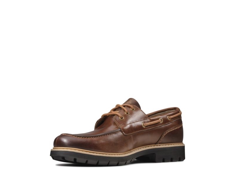 Clarks Batcombe Sail Loafers Dark Brown Men - India K9D2463-Y1