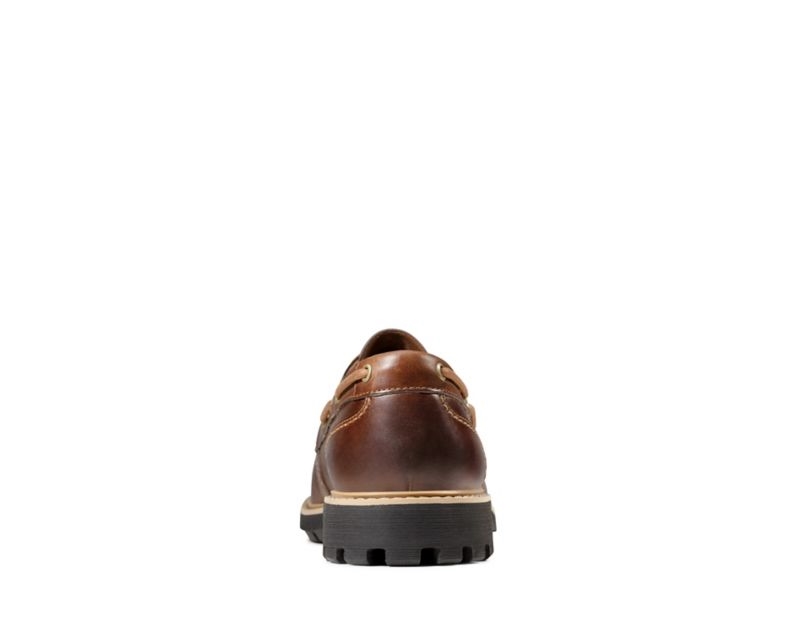 Clarks Batcombe Sail Loafers Dark Brown Men - India K9D2463-Y1