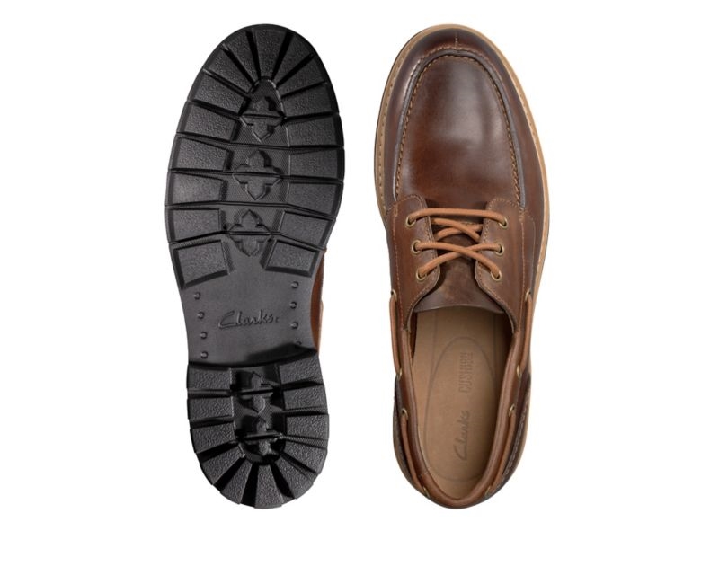 Clarks Batcombe Sail Loafers Dark Brown Men - India K9D2463-Y1