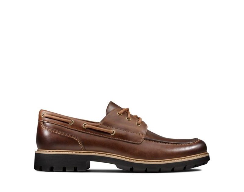 Clarks Batcombe Sail Loafers Dark Brown Men - India K9D2463-Y1