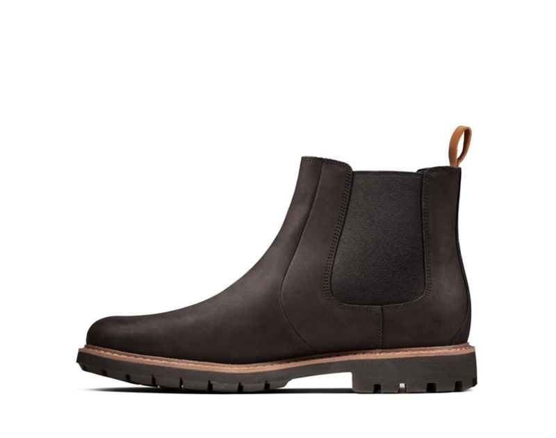 Clarks Batcombe Up Chelsea Boots Black Men - India J7T6764-M2