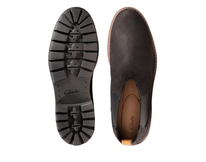 Clarks Batcombe Up Chelsea Boots Black Men - India J7T6764-M2