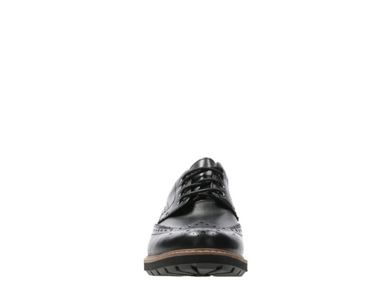 Clarks Batcombe Wing Brogues Black Men - India K3Q6554-M3