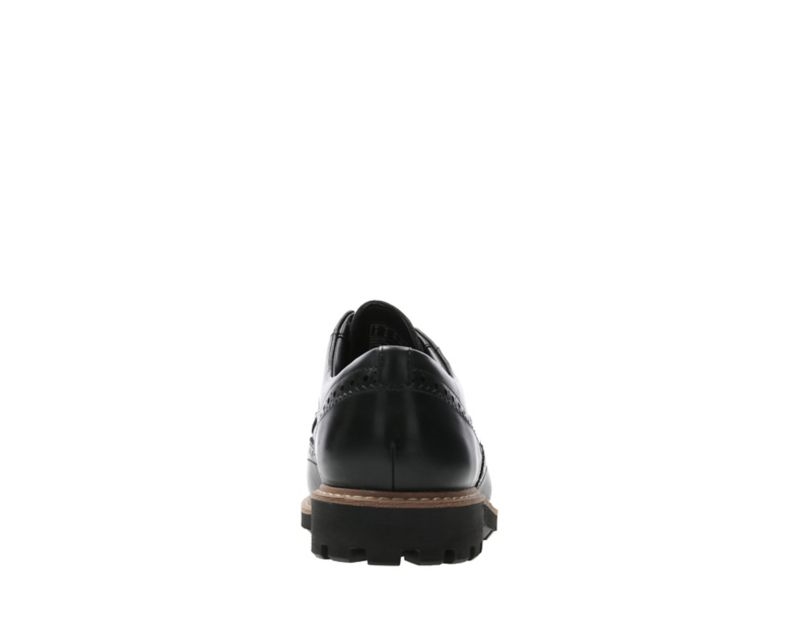 Clarks Batcombe Wing Brogues Black Men - India K3Q6554-M3