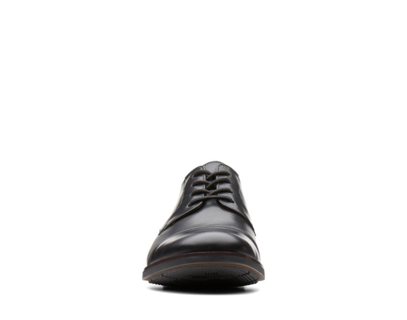 Clarks Becken Cap Derby Shoes Wide Fit Shoes Black Men - India V1Q8151-U1