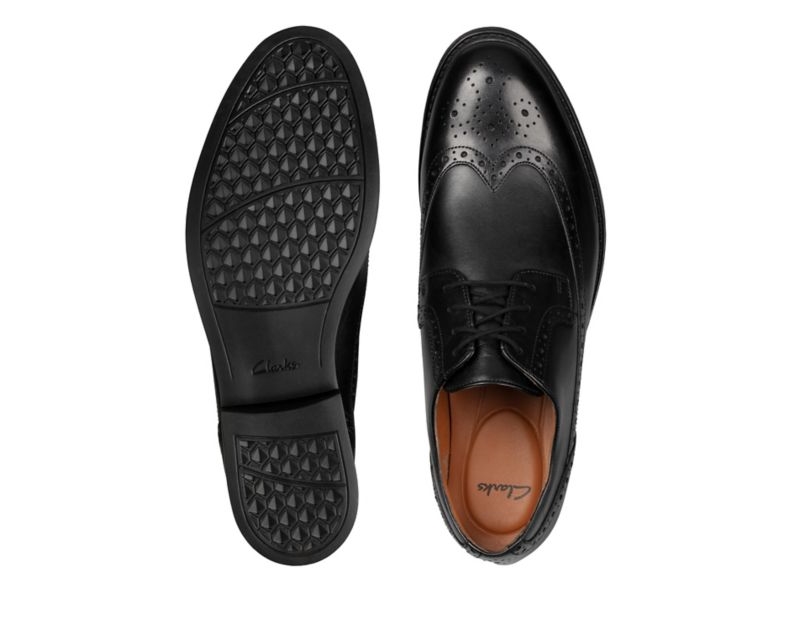 Clarks Beckfield Limit Brogues Black Men - India S3V8502-L2