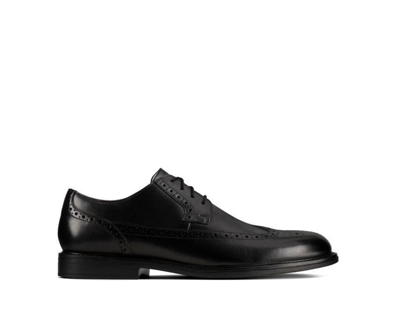 Clarks Beckfield Limit Brogues Black Men - India S3V8502-L2