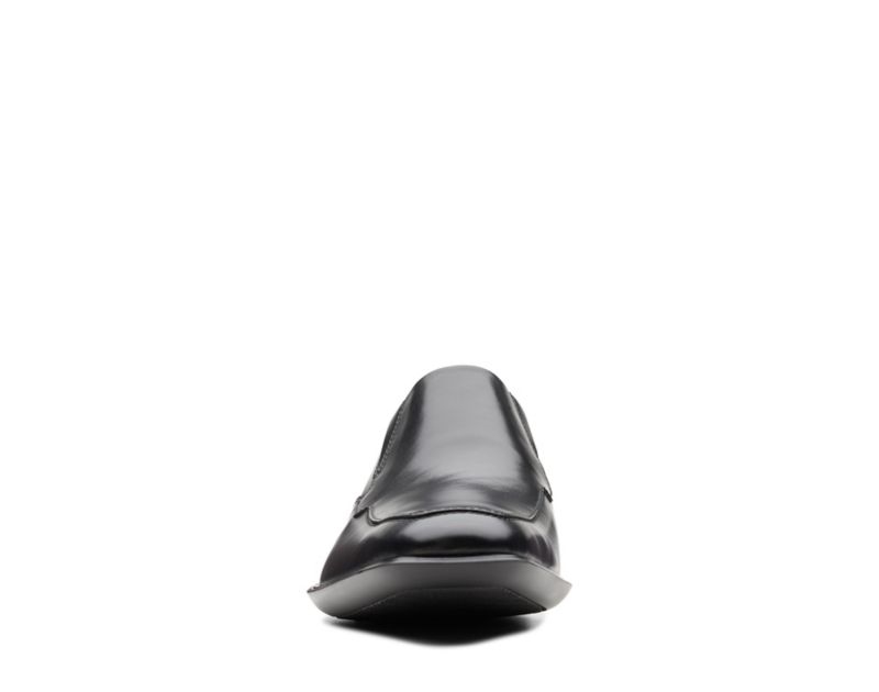 Clarks Bensley Step Loafers Black Shoes Black Men - India H7N0359-N3