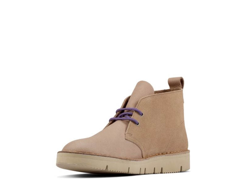 Clarks Chunky Desert Boots Beige Men - India E8C9285-K7