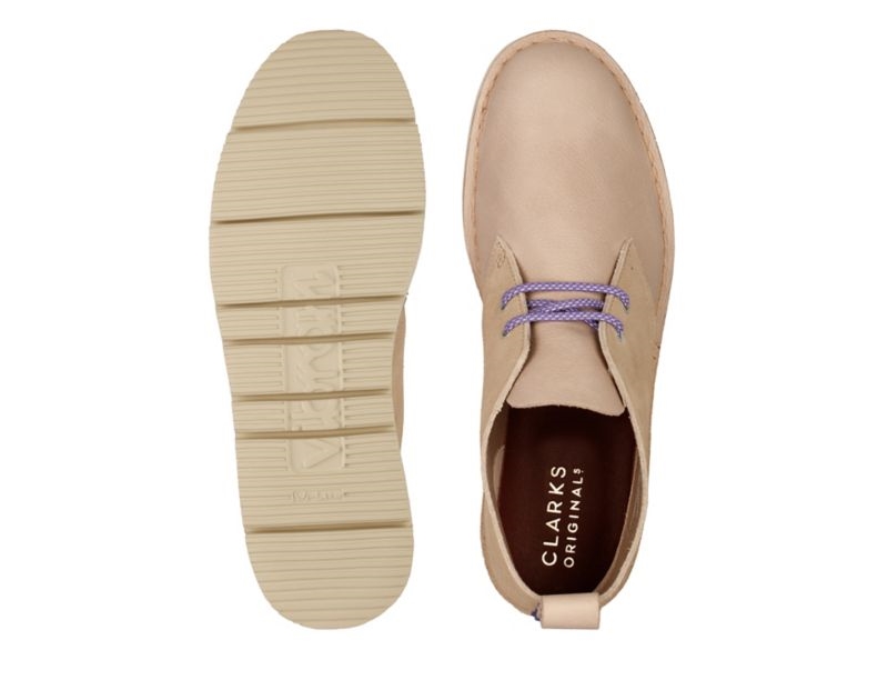 Clarks Chunky Desert Boots Beige Men - India E8C9285-K7