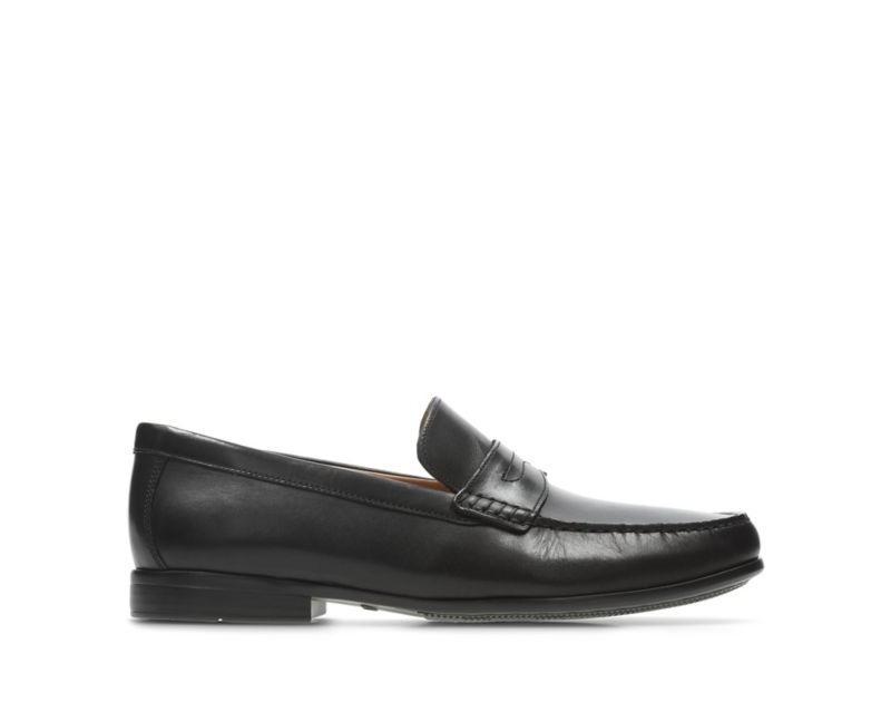 Clarks Claude Lane Loafers Black Men - India Y8K1416-E4