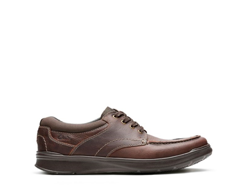 Clarks Cotrell Edge Casual Shoes Wide Fit Shoes Brown Men - India J2H5788-G3