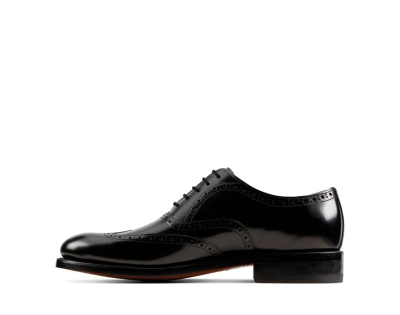 Clarks Craft 368 Wing Brogues Black Men - India U5C8998-F1