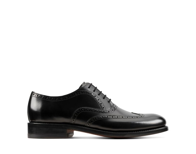 Clarks Craft 368 Wing Brogues Black Men - India U5C8998-F1