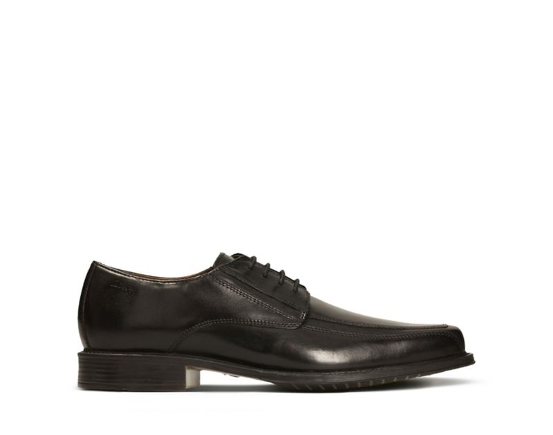 Clarks Driggs Walk Derby Shoes Black Shoes Black Men - India F0X6326-Q1