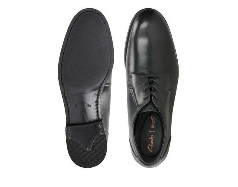 Clarks Edward Plain Lace-up Shoes Black Shoes Black Men - India H0O4526-X6
