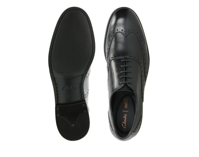 Clarks Edward Walk Brogues Black Men - India I6N5012-B0