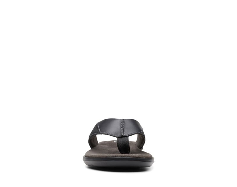 Clarks Ellison Easy Sandals Black Men - India I8M8967-K3